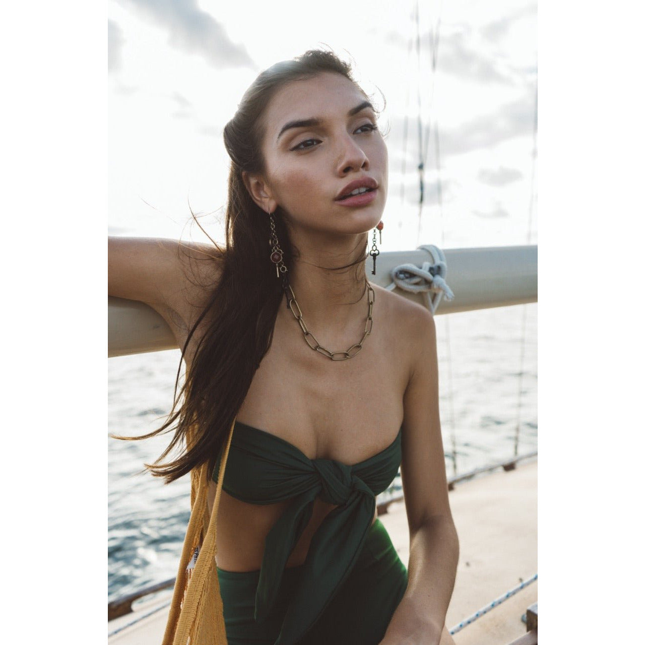 Biarritz Top In Moss